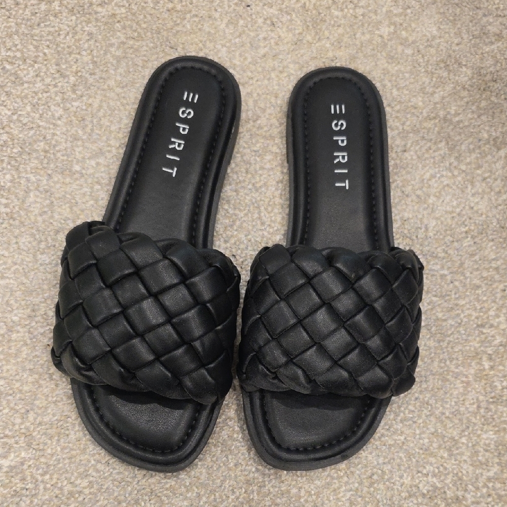 Esprit Women's Black Slide Sandals
